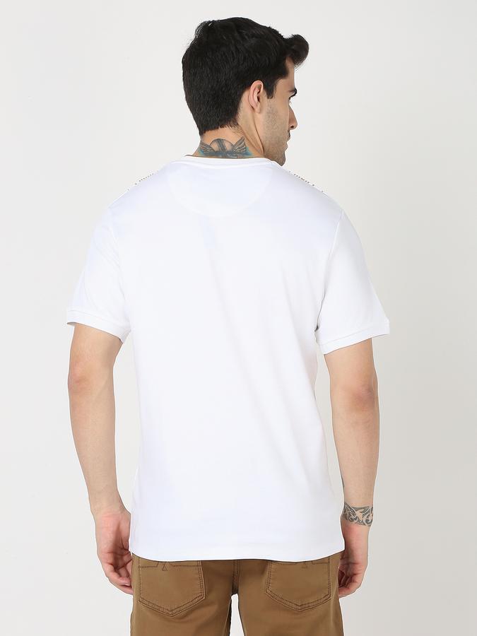 Men Geometric Print Regular Fit Crew-Neck T-Shirt image number 3