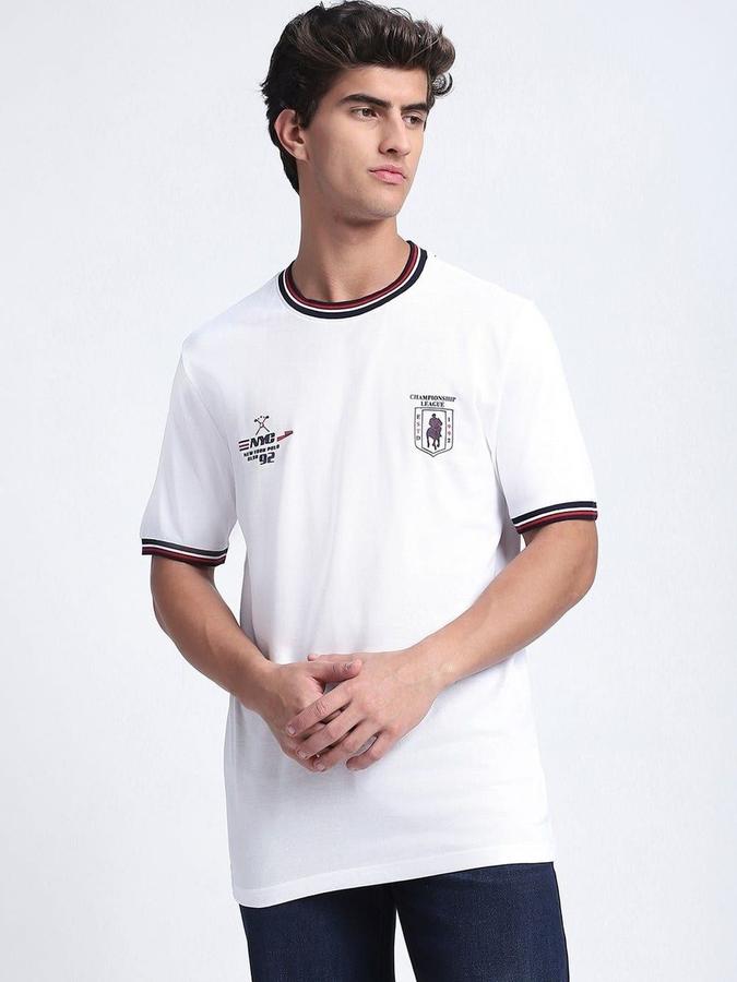 Men Cotton Regular Fit Crew Neck Graphic T-shirt