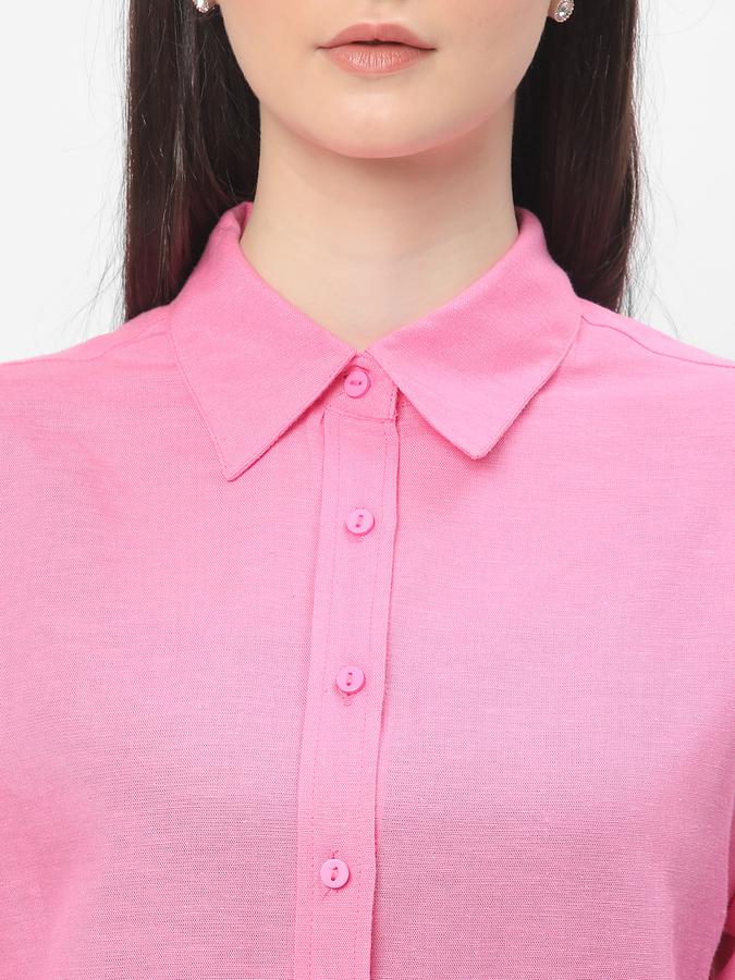 R&B Women's Solid Linen Shirt image number 3