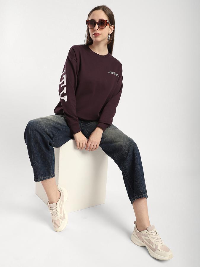 R&B Women Grape Graphic Sweatshirt