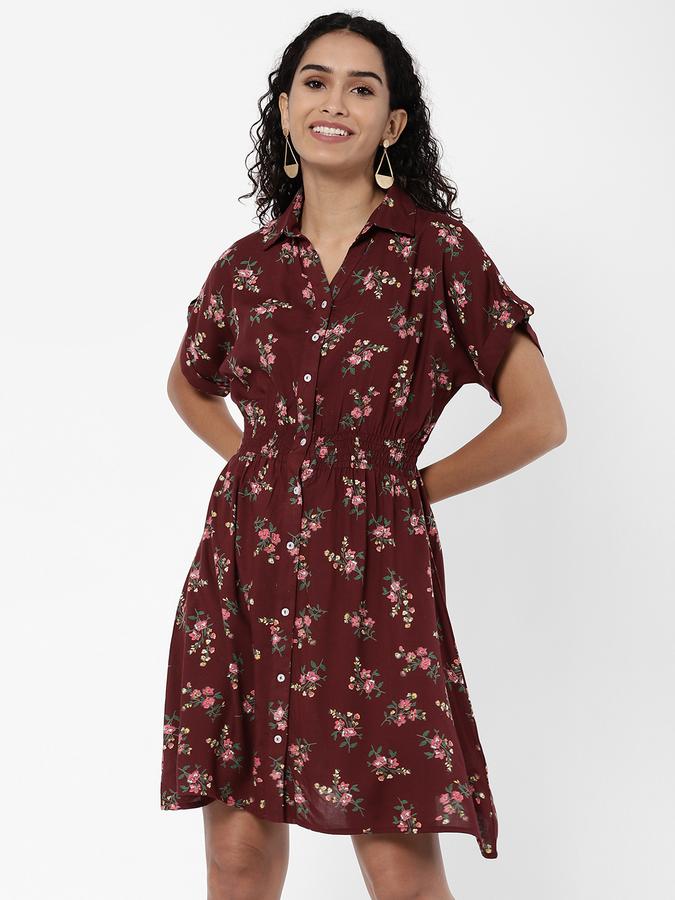 R&B Women's Smocked Shirt Dress image number 0