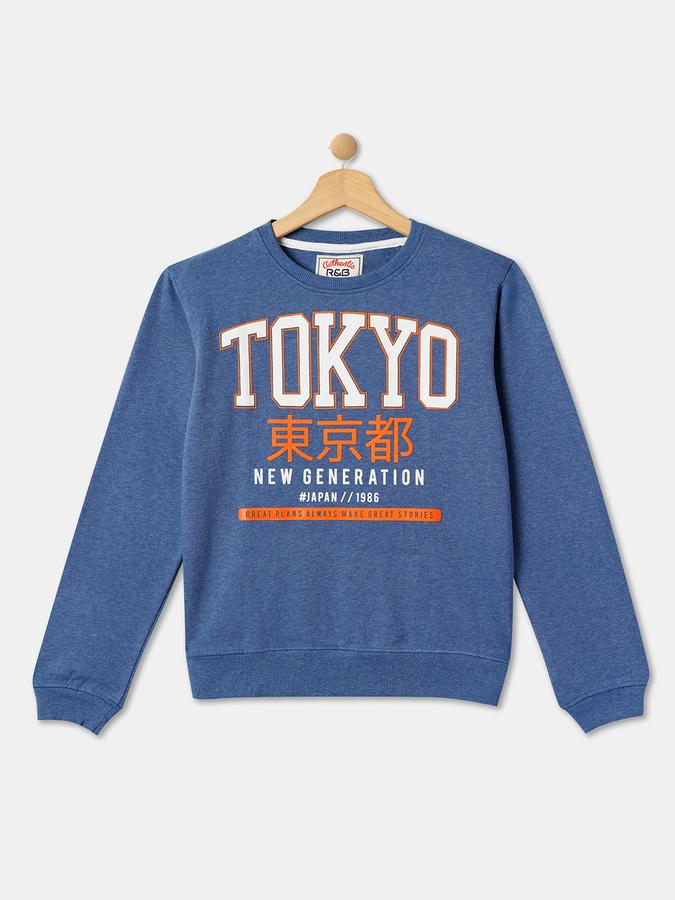 Boys Typographic Print Crew-Neck Sweatshirt image number 0