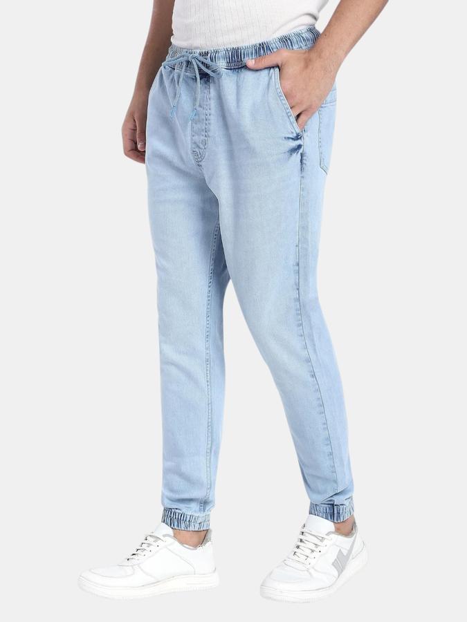 R&B Blue Relaxed Fit Men Mid Rise Jeans