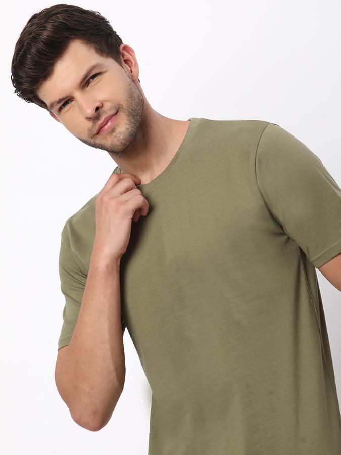 Men Crew-Neck T-Shirt with Short Sleeves image number 0