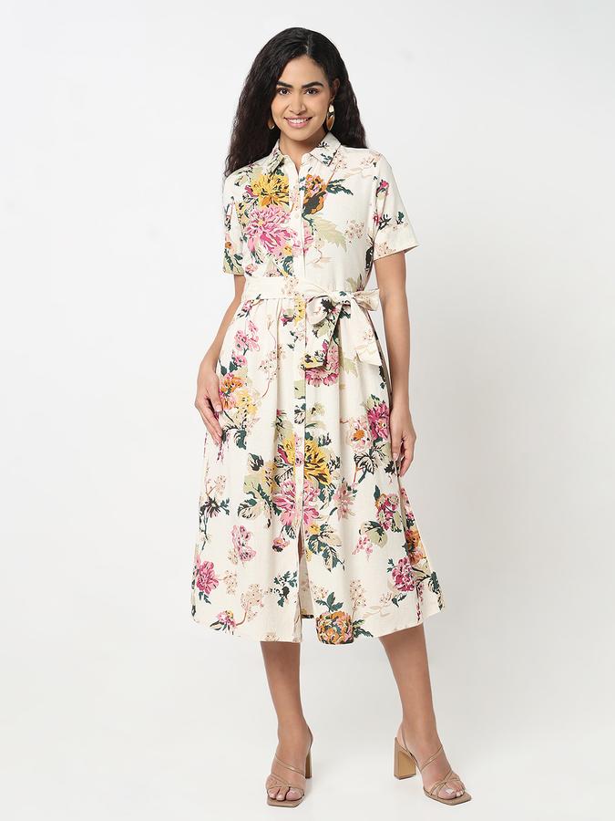 R&B Women A-line Below Knee Dress  image number 1