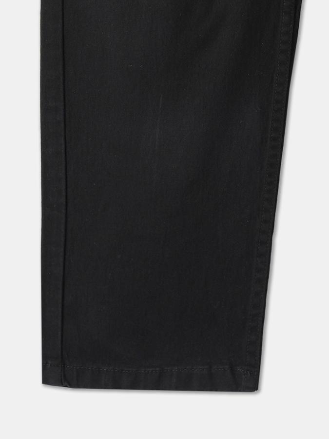 Boys Relaxed Fit Solid Drawstring Waist Trouser