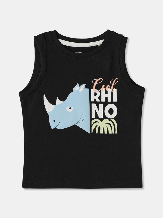 R&B Baby Boys Graphic Print Pure Cotton Regular T Shirt 