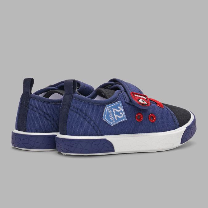 R&B Boy's Blue Printed Velcro Shoes image number 3