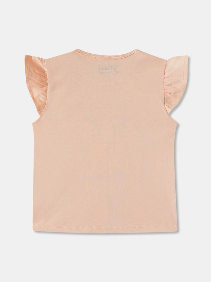 R&B Baby Girls Graphic Print Pure Cotton Regular T Shirt image number 1