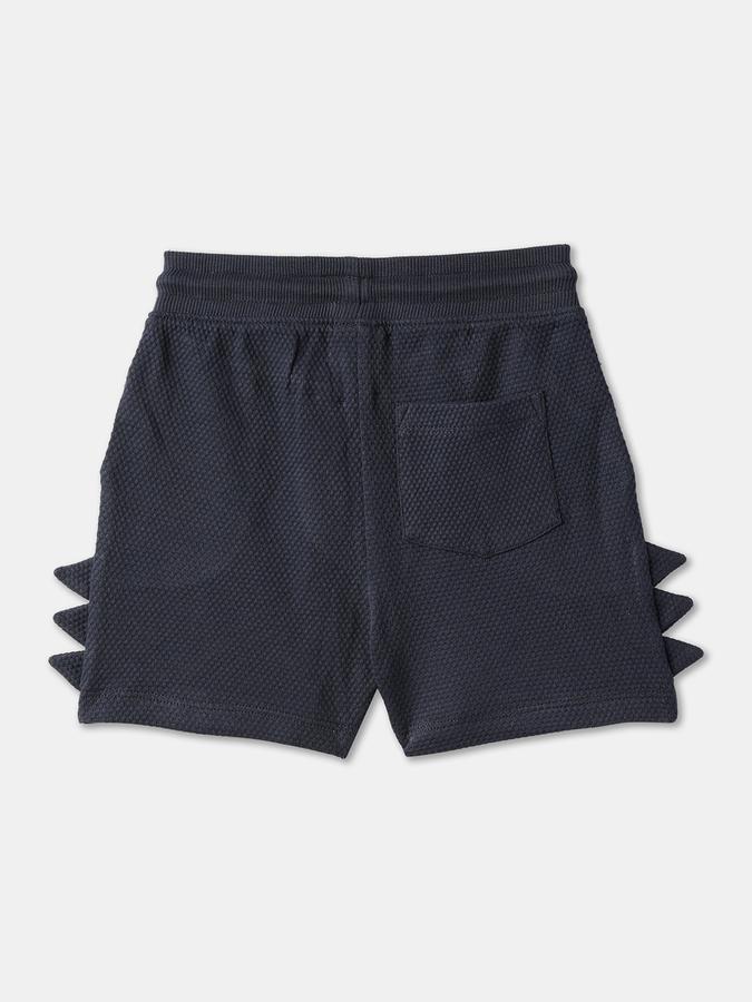 Boys Cotton Relaxed Fit Drawstring Waist Clean Hem Shorts