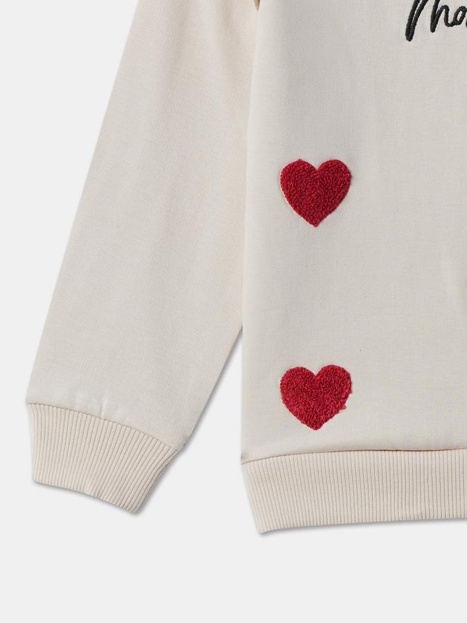 Full Sleeve Printed Girls Sweatshirt image number 3