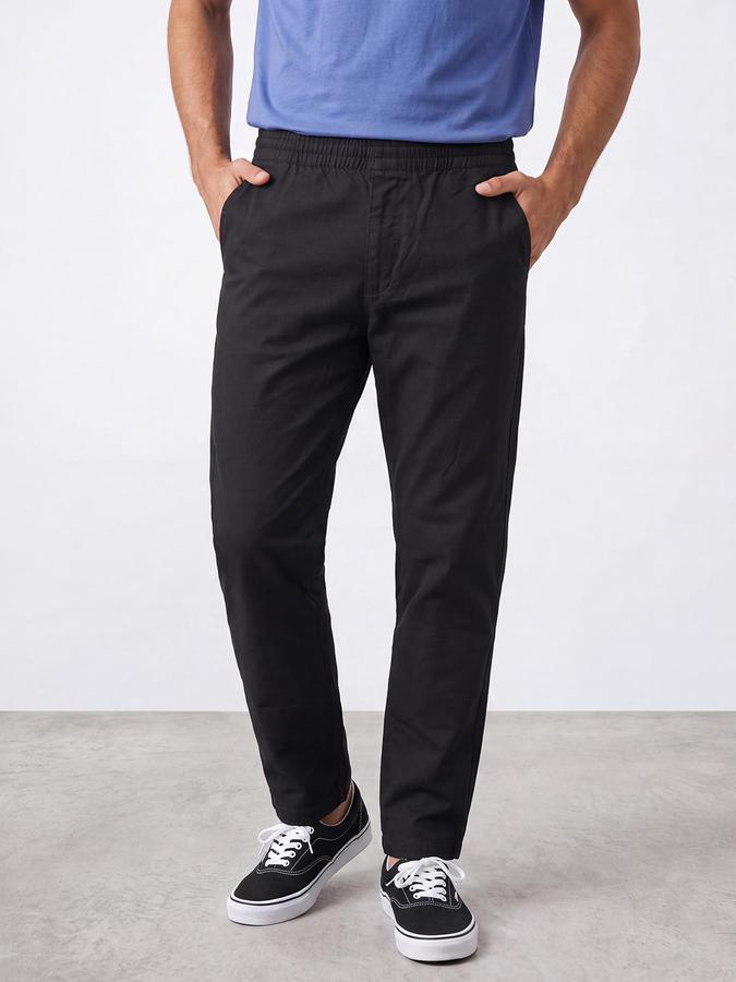 R&B Men Grey Mid Rise Regular Fit Regular Trousers