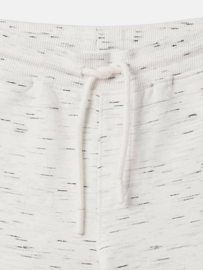 Boys Cotton Relaxed Fit Elasticated Waist Melange Knit Shorts