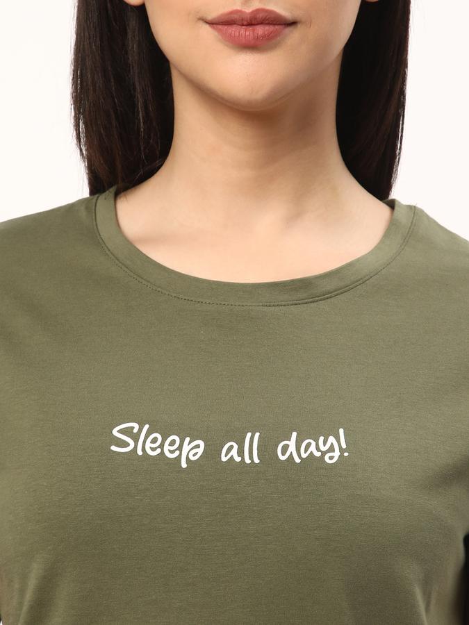 Women Paisley Print Pyjamas & T-Shirt Set image number 3