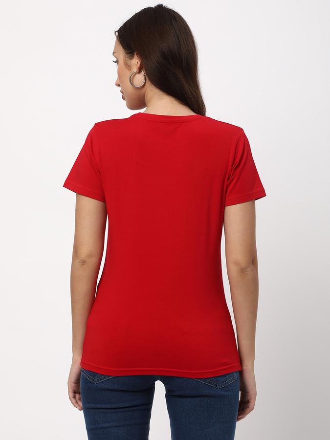 Women Regular Fit Round-Neck T-Shirt image number 2