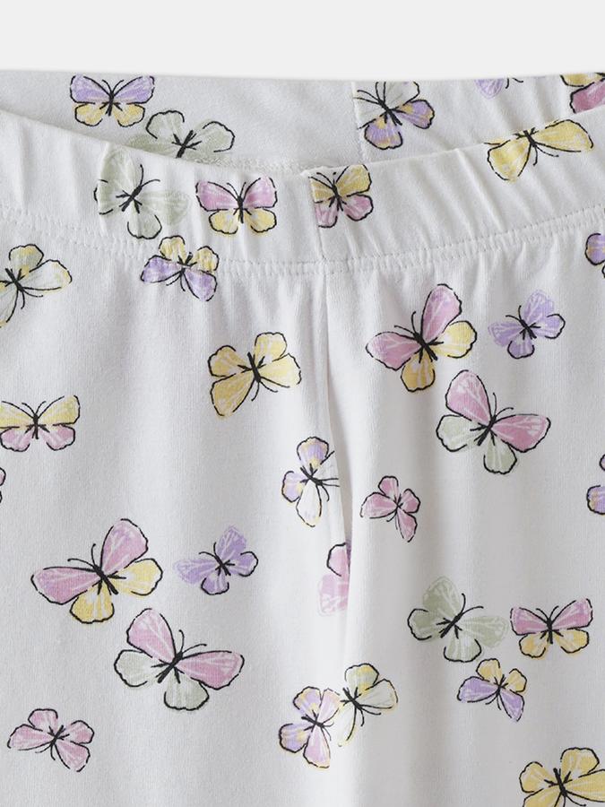 Girls Printed Slim Fit Pull On Legging