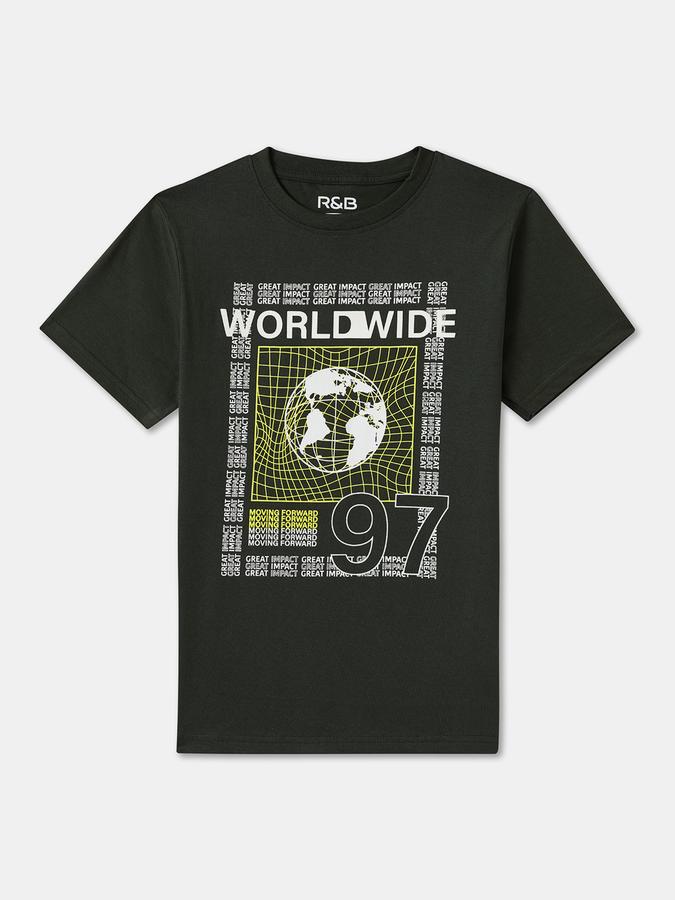 Boys Regular Fit Short Sleeve Crew Neck T-Shirt