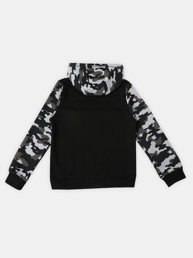 R&B Boys' Grey Printed Sweatshirt