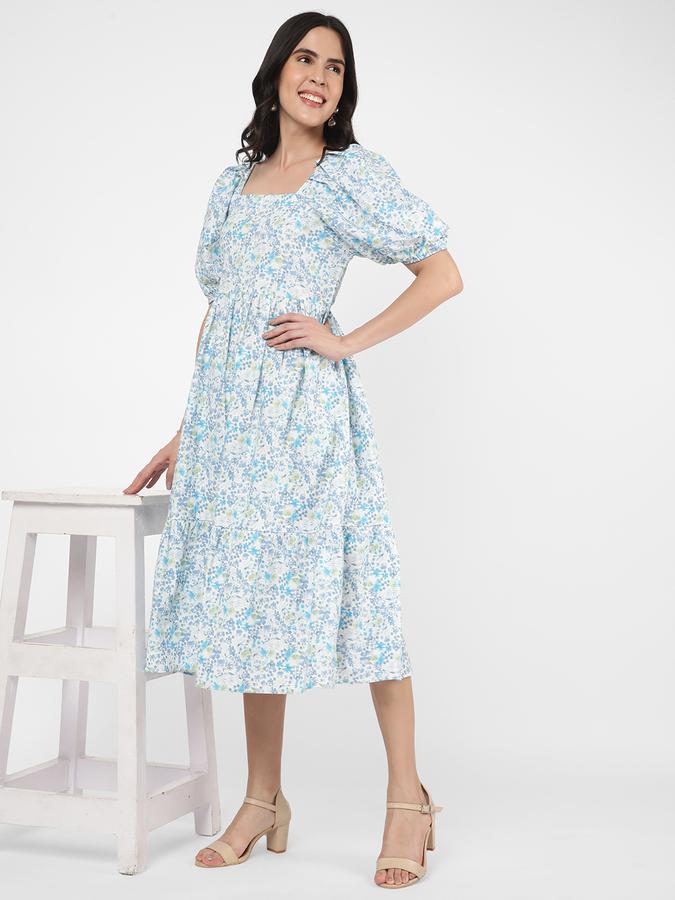 R&B Women's Puff Sleeve Dress image number 1