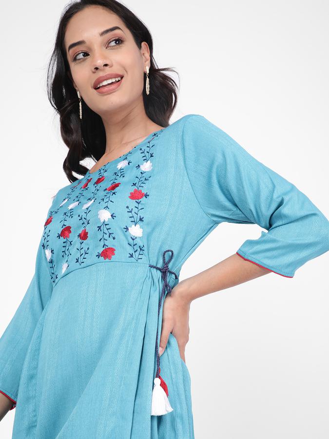 R&B Women Blue Kurta image number 0