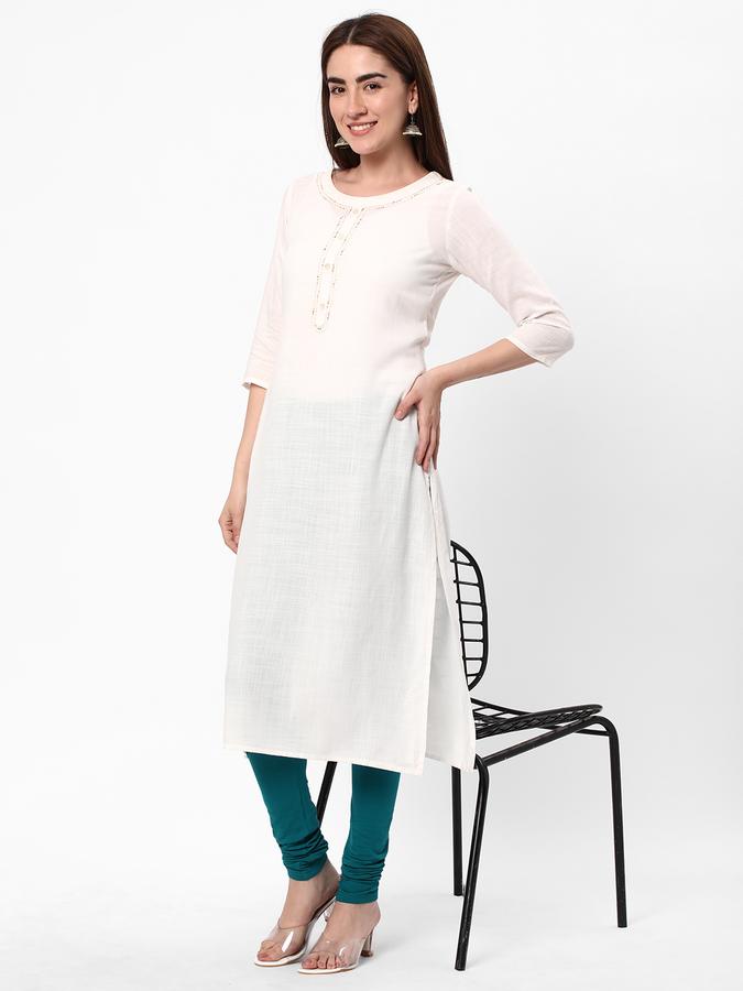 Women Cotton Blend High Rise Full Length Solid Leggings