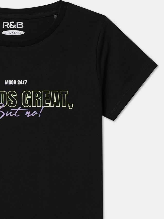 Girls Regular Fit Short Sleeve Crew Neck T-Shirt