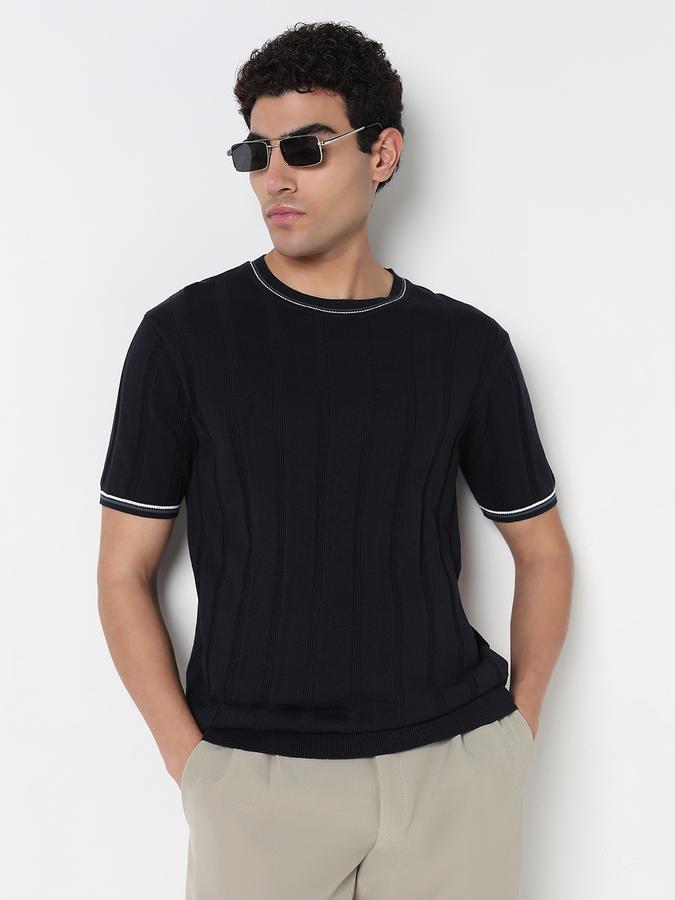 Solid Men Round Neck T-Shirt 
