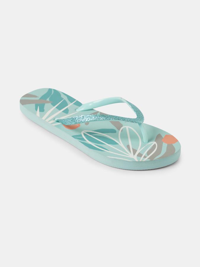 R&B Women Green Flip Flops image number 2