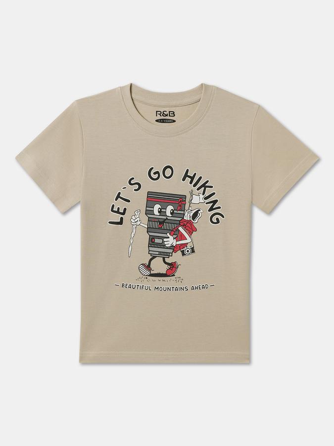 Boys Graphic Print Pure Cotton Regular T Shirt data-index=