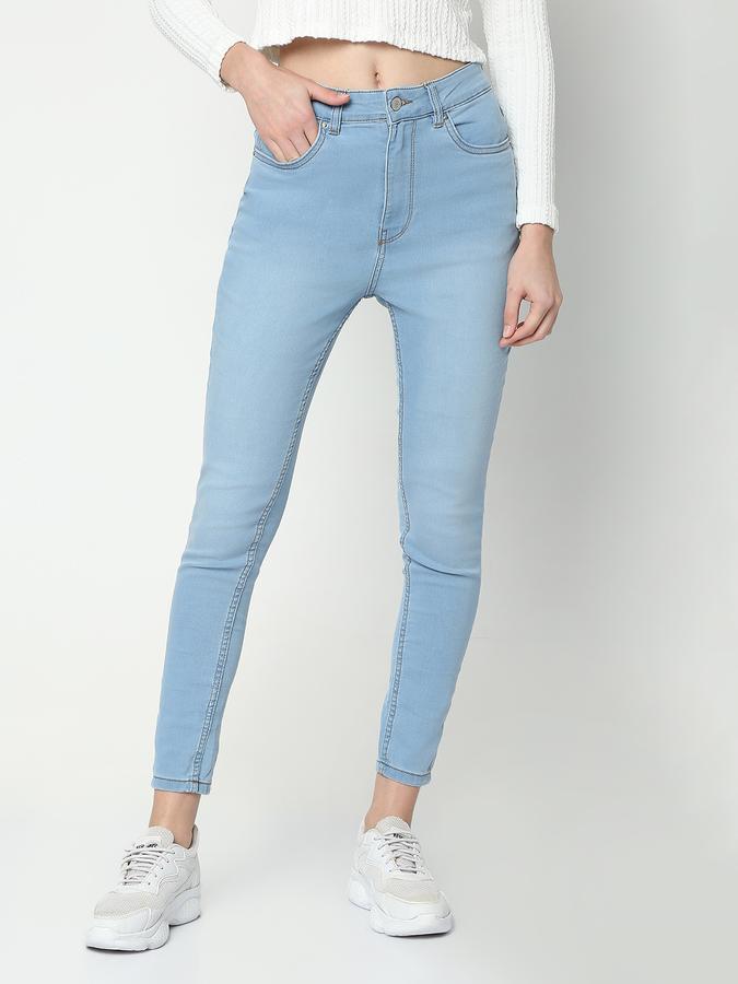 Women Mid-Rise Skinny Jeans image number 0