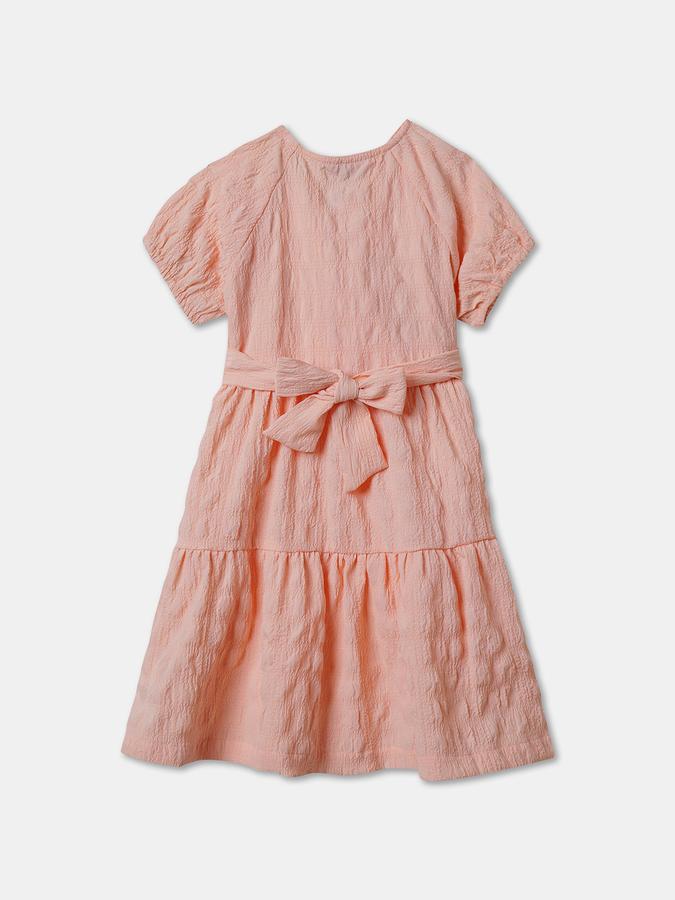 Girls Midi/Knee Length Casual Dress Short Sleeve data-index=