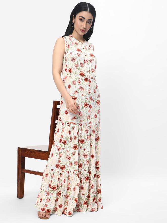 R&B Women's Floral Maxi Tier Dress image number 1