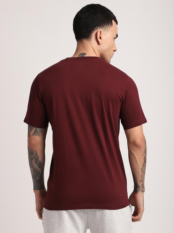 Men Cotton Regular Fit Crew Neck Solid T-shirt