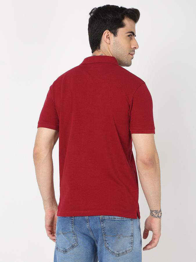 Men Regular Fit Polo T-Shirt image number 3