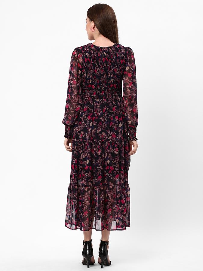 Women Floral Print A-Line Dress image number 2
