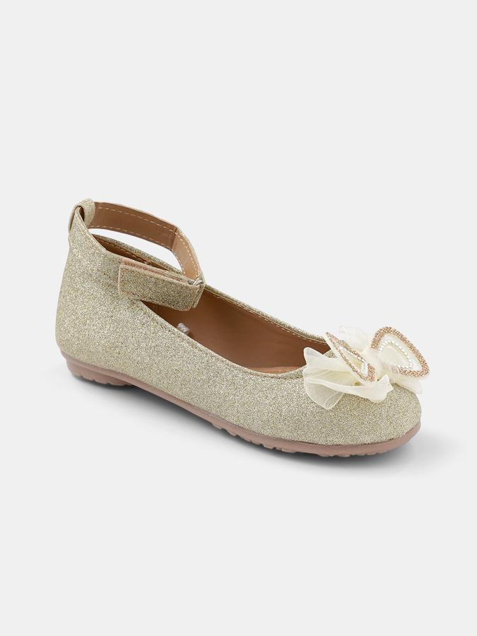 R&B Girls Gold Casual Shoes image number 2