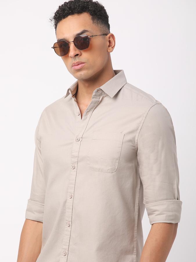 Men Regular Fit Shirt with Patch Pocket image number 0