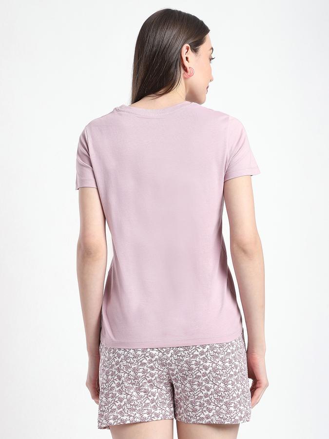 Women Cotton Regular Fit Crew Neck Graphic T-shirt