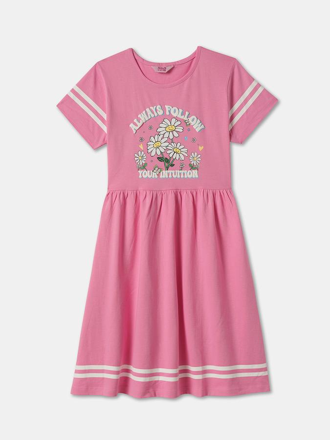 Girls Midi/Knee Length Casual Dress 