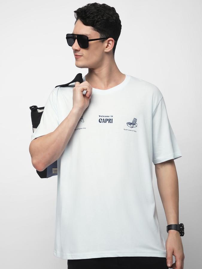 R&B MEN'S Graphic Printed T-Shirt with Crew Neck and Short Sleeves