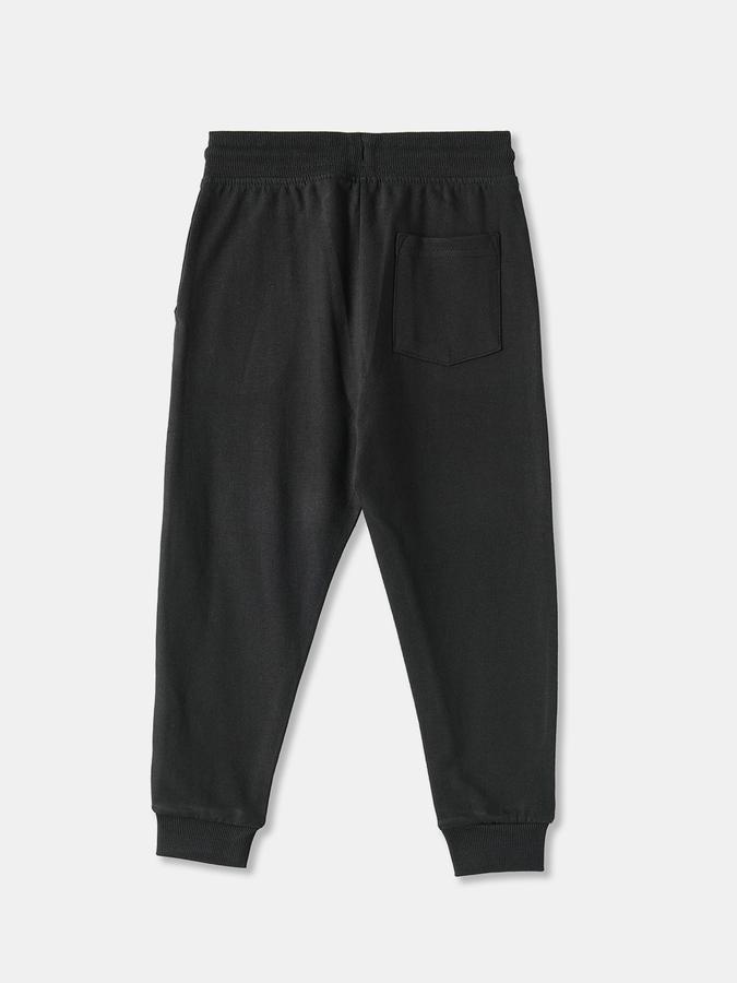 Boys Cotton Regular Fit Drawstring Waist Printed Joggers