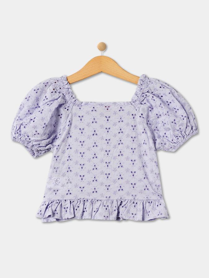 R&B Girl's All Over Printed Short Sleeves Top & Bottom Sets image number 2
