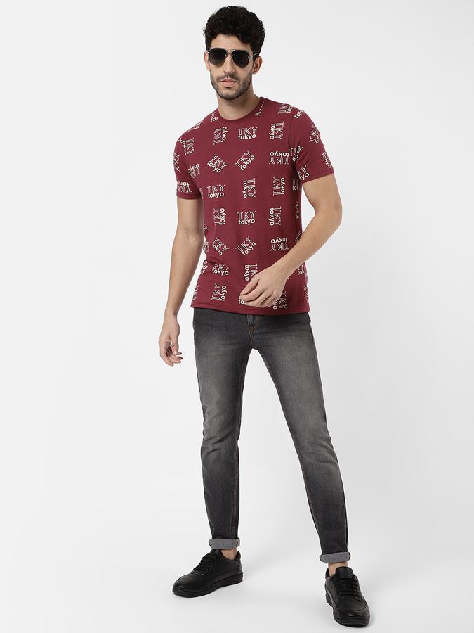 R&B Men Maroon T-Shirts image number 1