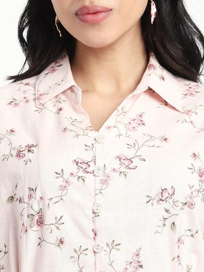 R&B Pink Printed Women Regular fit Dress