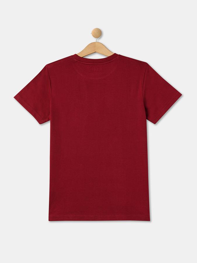 Boys Typographic Print Round-Neck T-Shirt image number 1