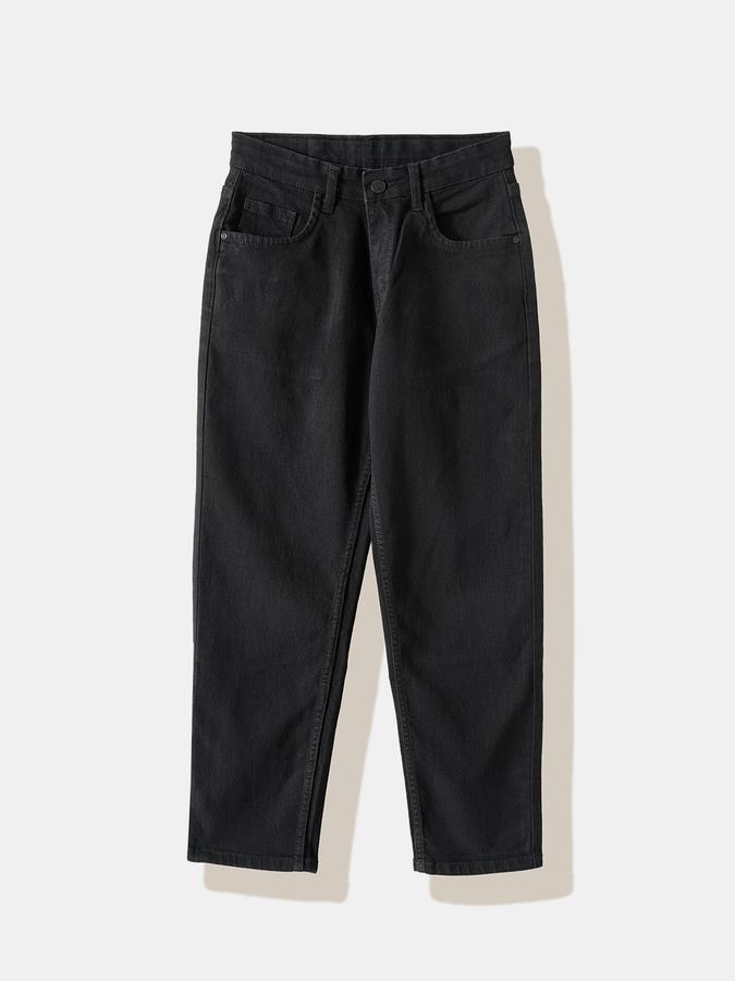 Boys Cotton Regular Fit Mid Rise Clean Hem Jeans
