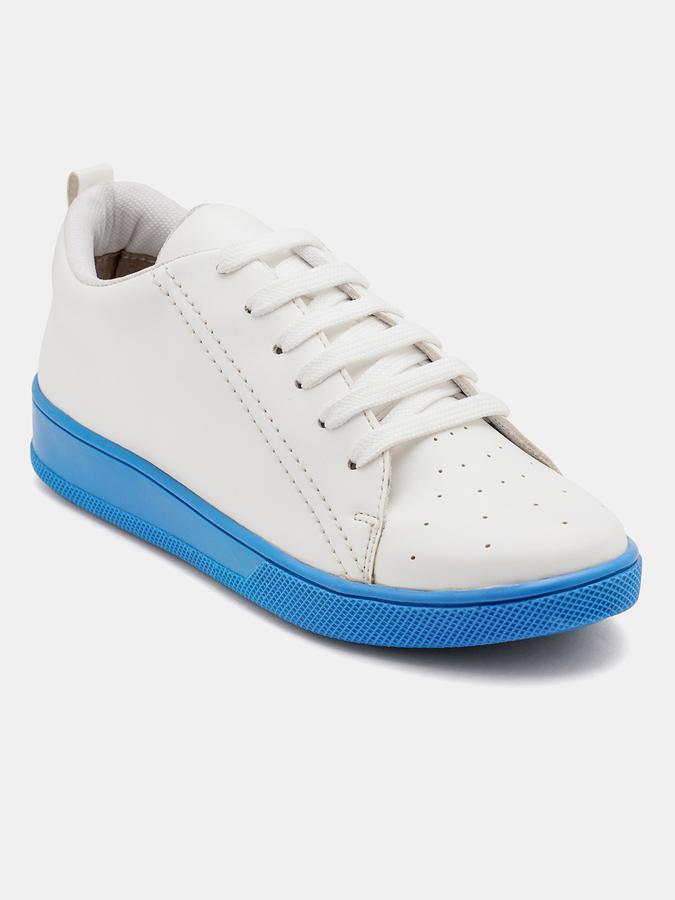 R&B Women Lace-Up Contrast Sole Sneakers image number 2