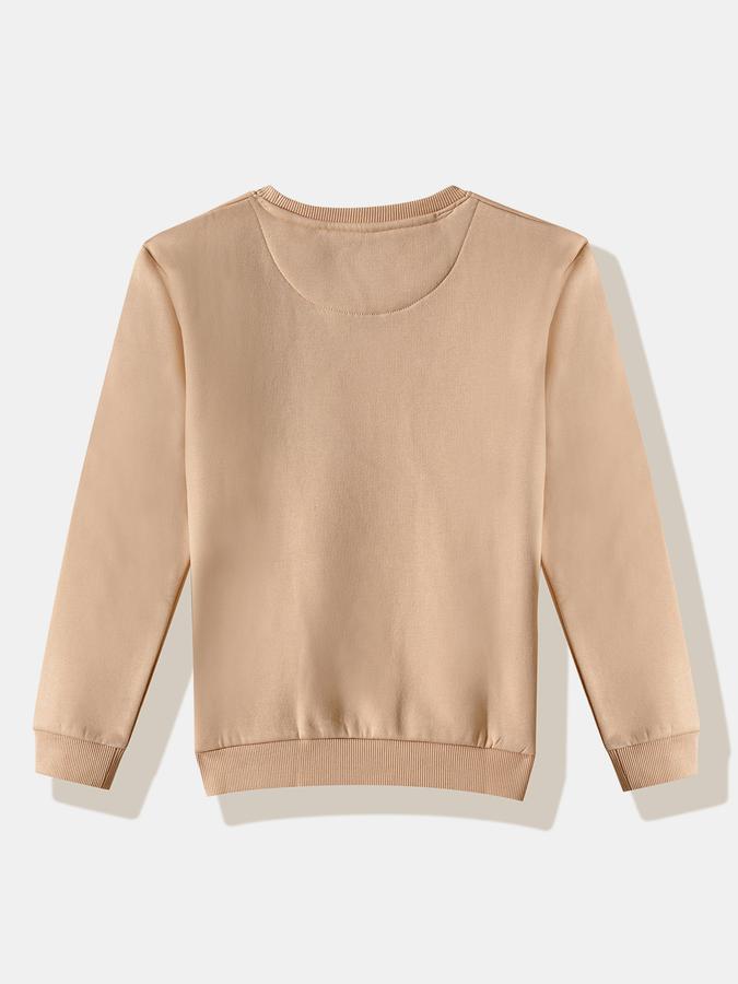 Boys Cotton Blend Relaxed Fit Crew Neck Graphic Sweatshirt