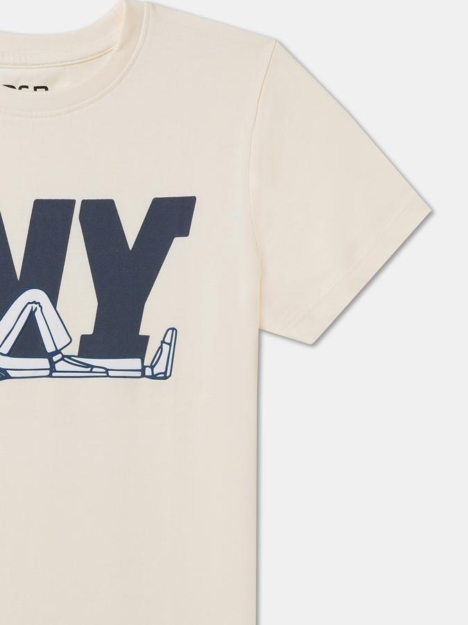 Boys Cotton Regular Fit Crew Neck Graphic T-shirt