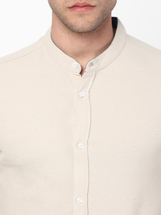 R&B Men Beige Shirts image number 3